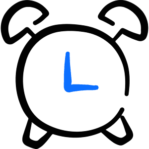 Alert Alarm Clock Icon from Freehand Duotone - Free Set