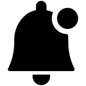 Alert Bell Notification 2 Icon from Ultimate Bold - Free Set