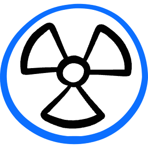 Alerts Radioactive Circle Icon from Freehand Duotone - Free Set