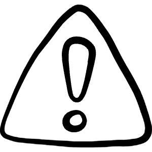 Alerts Warning Triangle Icon from Freehand Line - Free Set