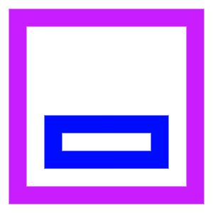 Align Object Bottom Icon from Sharp Neon - Free Set