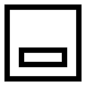 Align Object Bottom Icon from Sharp Line - Free Set
