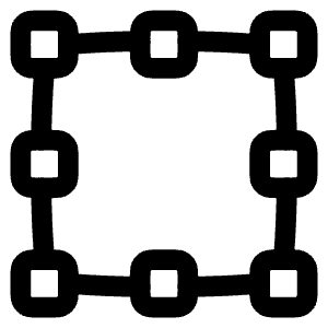 Align Selection Icon from Plump Line - Free Set