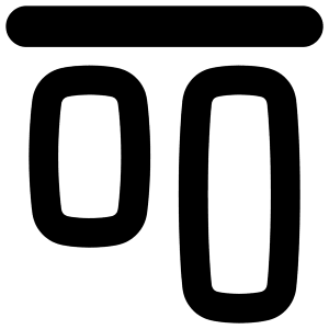 Align Top 1 Icon from Flex Remix - Free Set