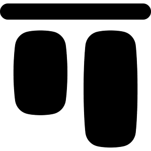 Align Top 1 Icon from Flex Solid - Free Set