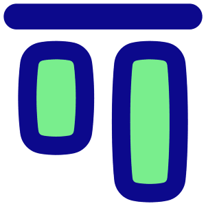 Align Top 1 Icon from Flex Pop - Free Set