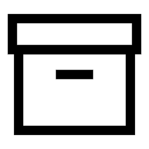 Archive Box Icon from Sharp Line - Free Set