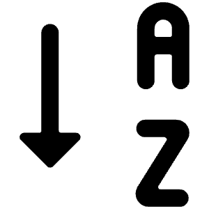 Arrange Letter Icon from Ultimate Bold - Free Set