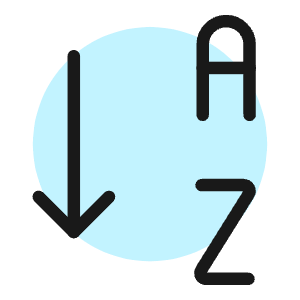 Arrange Letter Icon from Ultimate Colors - Free Set