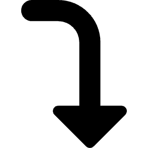 Arrow Bend Right Down 2 Icon from Core Solid - Free Set