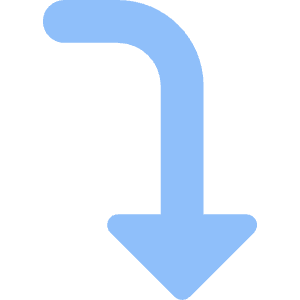 Arrow Bend Right Down 2 Icon from Core Flat - Free Set
