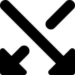 Arrow Crossover Down Icon from Core Solid - Free Set