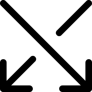 Arrow Crossover Down Icon from Core Line - Free Set