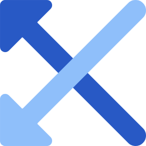 Arrow Crossover Left Icon from Core Flat - Free Set