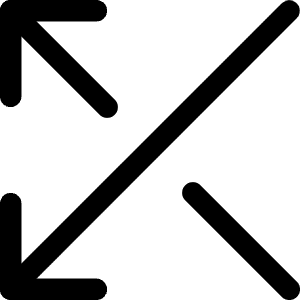 Arrow Crossover Left Icon from Core Line - Free Set
