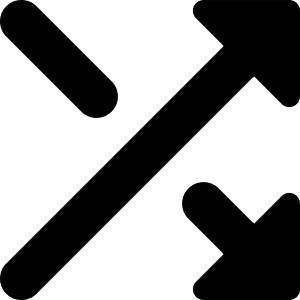Arrow Crossover Right Icon from Core Solid - Free Set