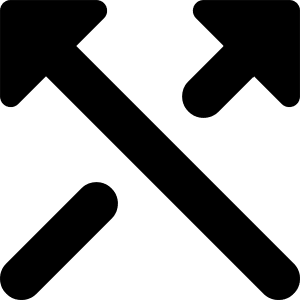 Arrow Crossover Up Icon from Core Solid - Free Set
