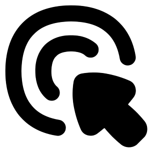 Arrow Cursor Click 2 Icon from Flex Solid - Free Set