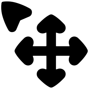 Arrow Cursor Move Icon from Flex Solid - Free Set