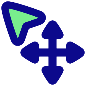 Arrow Cursor Move Icon from Plump Pop - Free Set