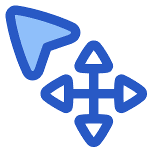 Arrow Cursor Move Icon from Plump Duo - Free Set