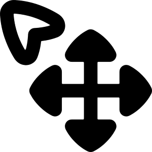 Arrow Cursor Move Icon from Flex Remix - Free Set