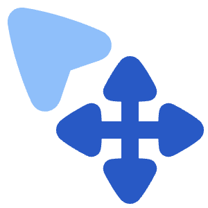 Arrow Cursor Move Icon from Plump Flat - Free Set