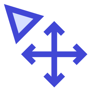 Arrow Cursor Move Icon from Sharp Duo - Free Set