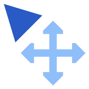 Arrow Cursor Move Icon from Sharp Flat - Free Set