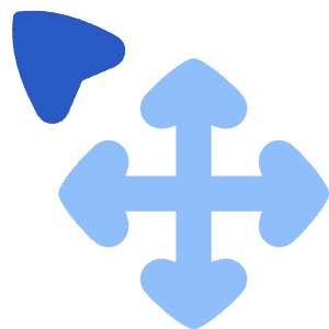 Arrow Cursor Move Icon from Flex Flat - Free Set