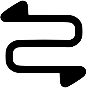 Arrow Curvy Both Direction 2 Icon from Plump Solid - Free Set