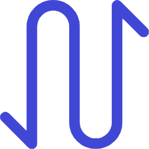 Arrow Curvy Up Down 1 Icon from Core Duo - Free Set