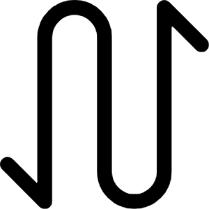 Arrow Curvy Up Down 1 Icon from Core Line - Free Set