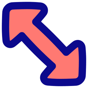 Arrow Diagonal 2 Icon from Plump Pop - Free Set