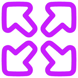 Arrow Expand Icon from Plump Neon - Free Set
