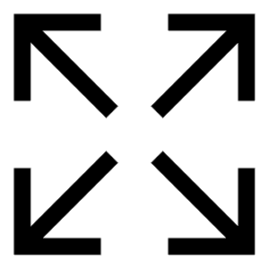 Arrow Expand Icon from Sharp Line - Free Set