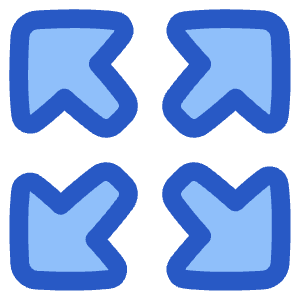 Arrow Expand Icon from Plump Duo - Free Set