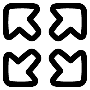 Arrow Expand Icon from Plump Line - Free Set