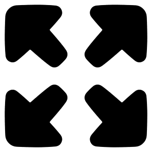 Arrow Expand Icon from Plump Solid - Free Set