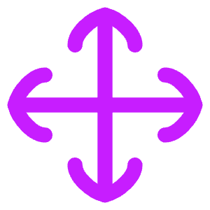 Arrow Move Icon from Flex Neon - Free Set