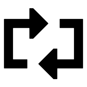 Arrow Reload Horizontal 2 Icon from Sharp Solid - Free Set