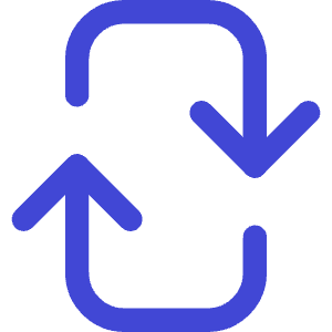 Arrow Reload Vertical 2 Icon from Core Duo - Free Set