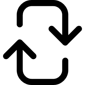 Arrow Reload Vertical 2 Icon from Core Line - Free Set