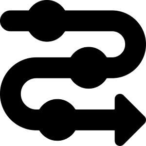 Arrow Roadmap Icon from Core Solid - Free Set