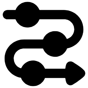 Arrow Roadmap Icon from Plump Solid - Free Set