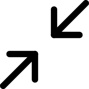 Arrow Shrink Diagonal 1 Icon from Core Line - Free Set