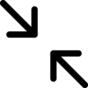 Arrow Shrink Diagonal 2 Icon from Core Line - Free Set