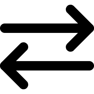 Arrow Transfer Horizontal 2 Icon from Micro Line - Free Set