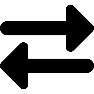Arrow Transfer Horizontal 2 Icon from Micro Solid - Free Set