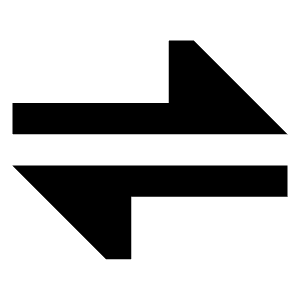 Arrow Transfer Horizontal Large 1 Icon from Sharp Solid - Free Set